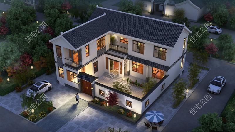 占地|精选8套中式别墅这才是新农村自建房该有的样子，谁不心动