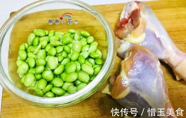 鸡腿|鸡肉和毛豆米一起炒,好吃入味,喷香下饭,孩子多吃都不腻