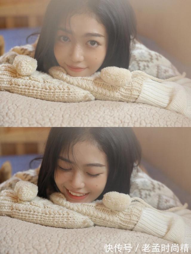 谁家的小可爱 这是谁家的小可爱?年轻漂亮女孩毛衣搭配小白袜,果然好看