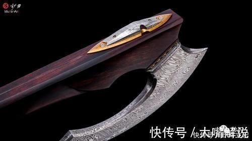 大马士革|北欧战斧,造型张狂,细节精致,手感扎实,就是舍不得用,别问,问就是贵!