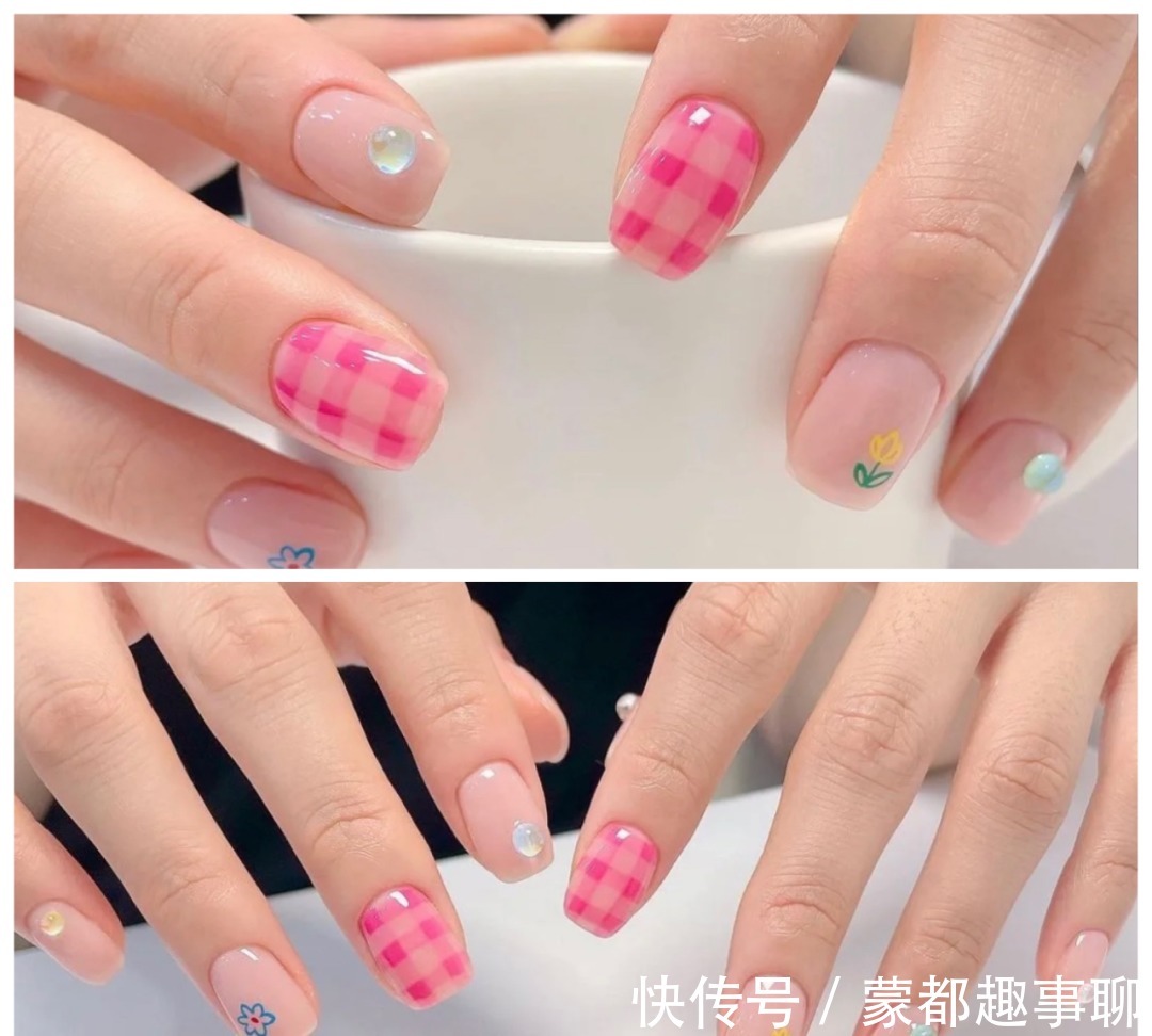 超仙|夏日七款清爽系美甲,晶莹剔透,一眼超仙气满满!