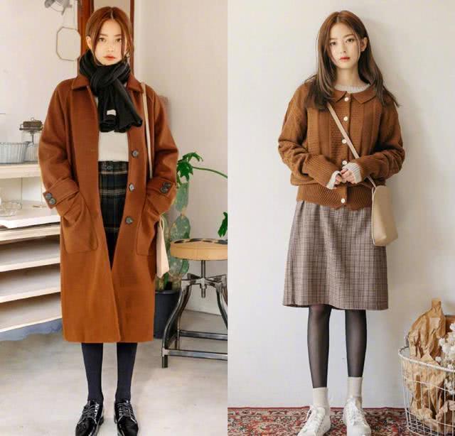 针织连衣裙 女人穿风衣别搭小脚裤,下面打扮,一个比一个美