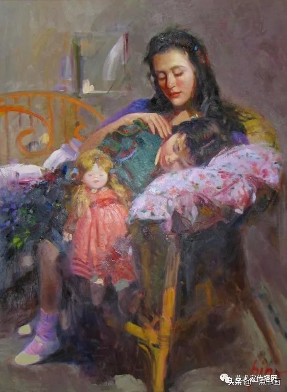 美术学院$皮诺德埃尼的油画人物，色彩斑斓，动静结合，光彩照人