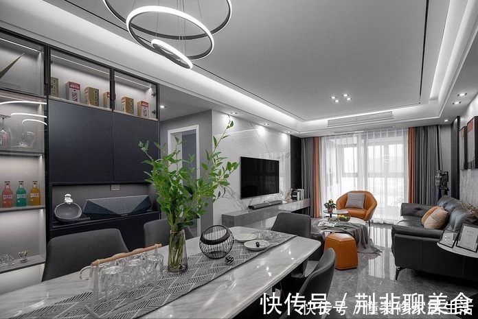 三居室|花15W装修104㎡三居室,现代风格实景,全房满满的高级感