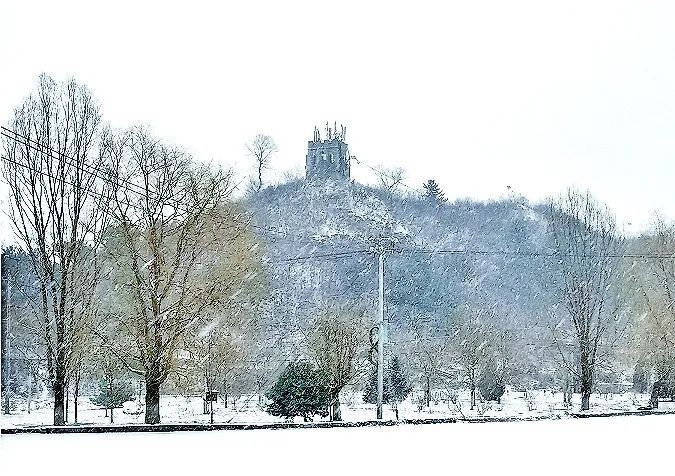 春雪如期而至 延庆冬奥赛区宛若仙境！