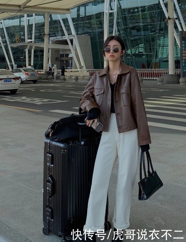 可盐可甜的“皮衣外套”，初春就选它，怎么搭都好看