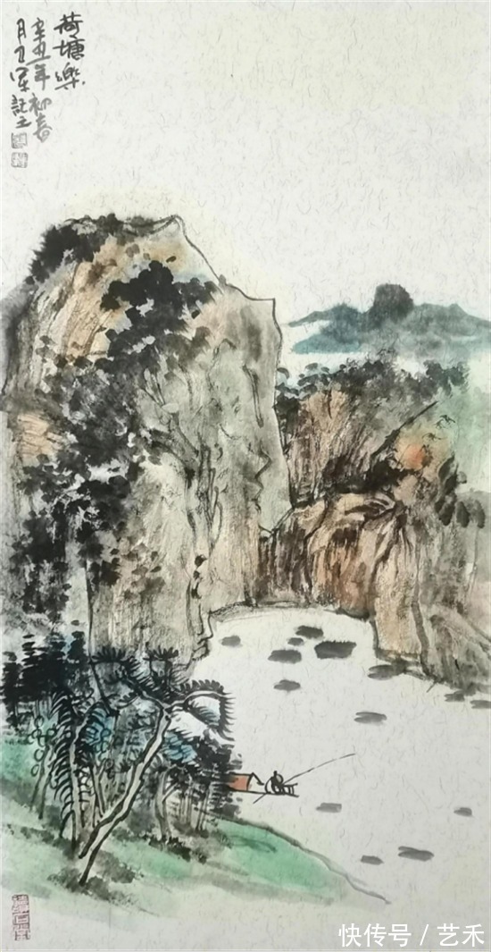 娄师白#古风新韵?意境深远——著名画家张卫军山水画作品赏析