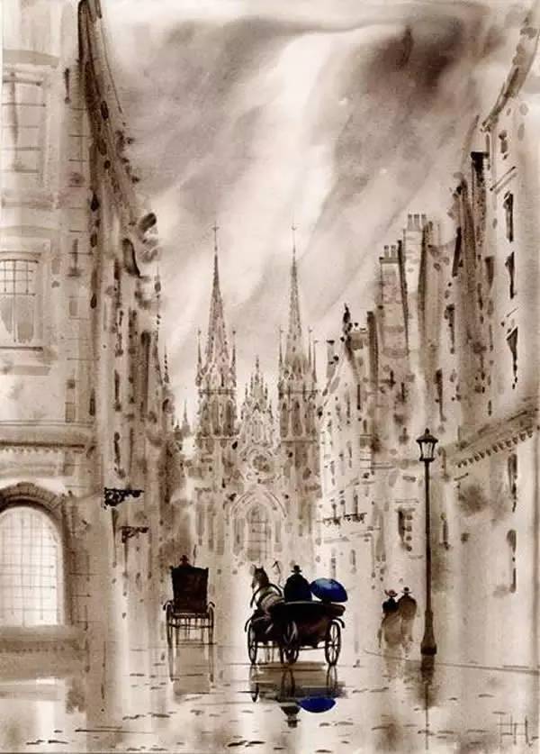 喜欢|诗一样美的俄罗斯水墨画,你也喜欢吗?