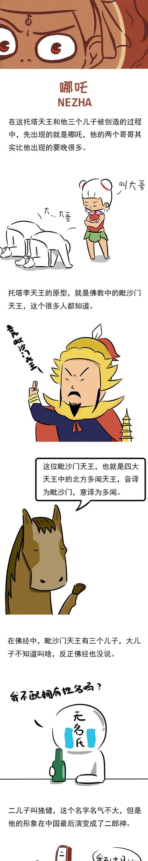 李靖|李靖3个儿子:哪吒成名最早,金吒、木吒名字的由来让人哭笑不得