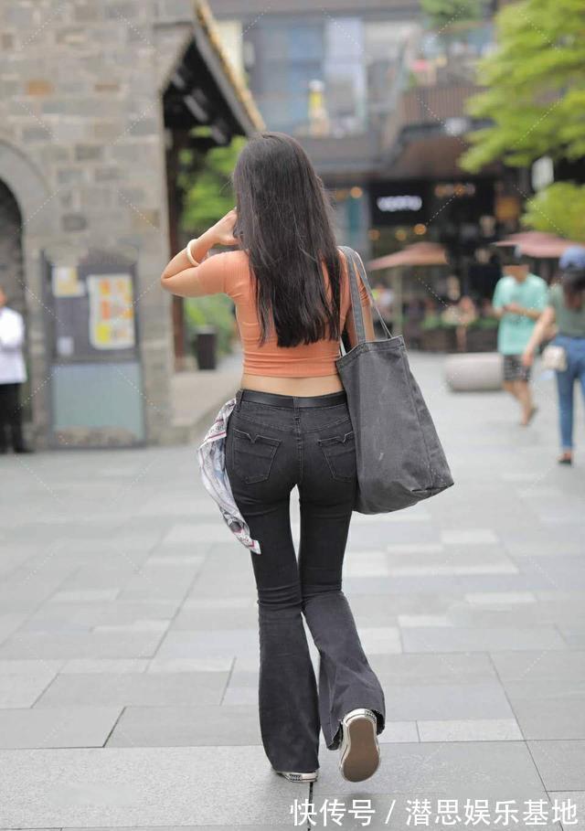 感冒|时髦的美女,小衬衫加喇叭裤,美不胜收,令人感冒