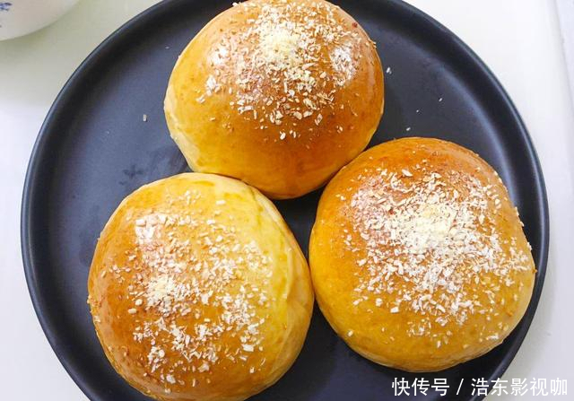 蓬松|教你在家做椰蓉面包,蓬松暄软,营养美味