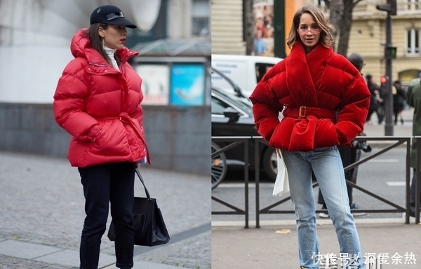 腰带|冬季穿羽绒服的小技巧,配条腰带来收腰就可以显瘦又显高
