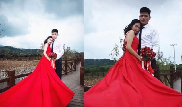 网红感|“婚照P到认不出自己”前后差距太大!这样的婚纱照有意义吗?