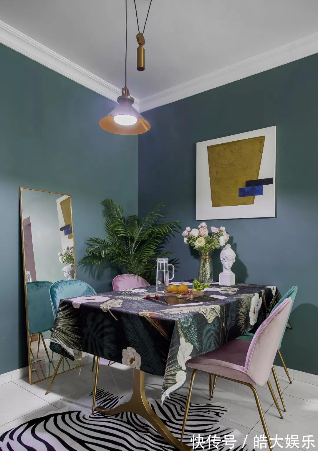 厨房|79㎡旧房改造,阳台打通纳入厨房,莫兰迪配色超高级