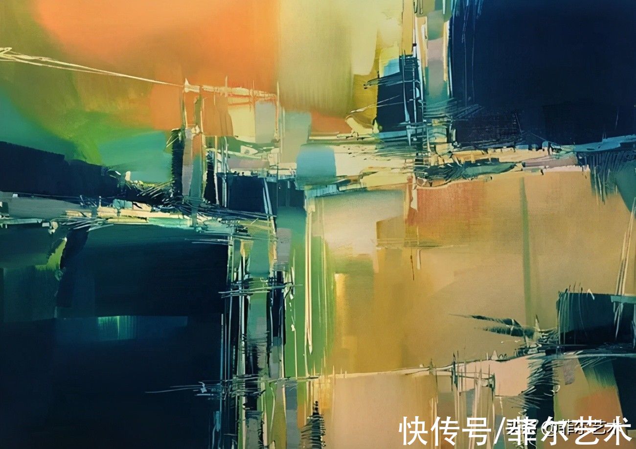 mich美国画家迈克尔风景油画作品用色大胆、明亮,传达出一种乐观精神