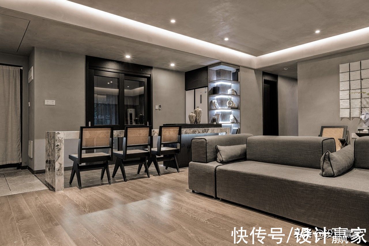 茶台|128㎡侘寂风平层，晒晒室内实拍图，美而高级，好让人羡慕