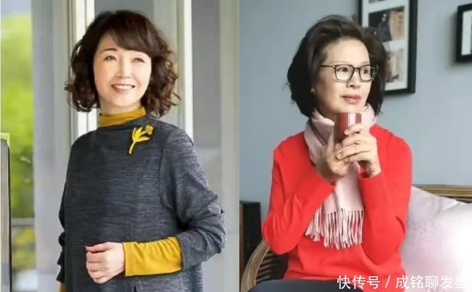 时髦|60岁女人别总烫小卷发，试试优雅又大气的摩根柔卷烫，减龄又时髦