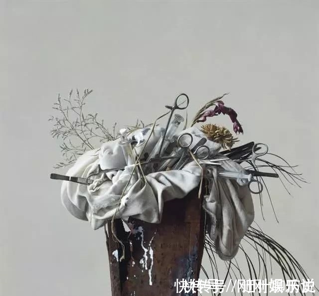 香花与毒草!冷军这幅画卖了860万,放大10倍,网友:这不是画,越看越可怕