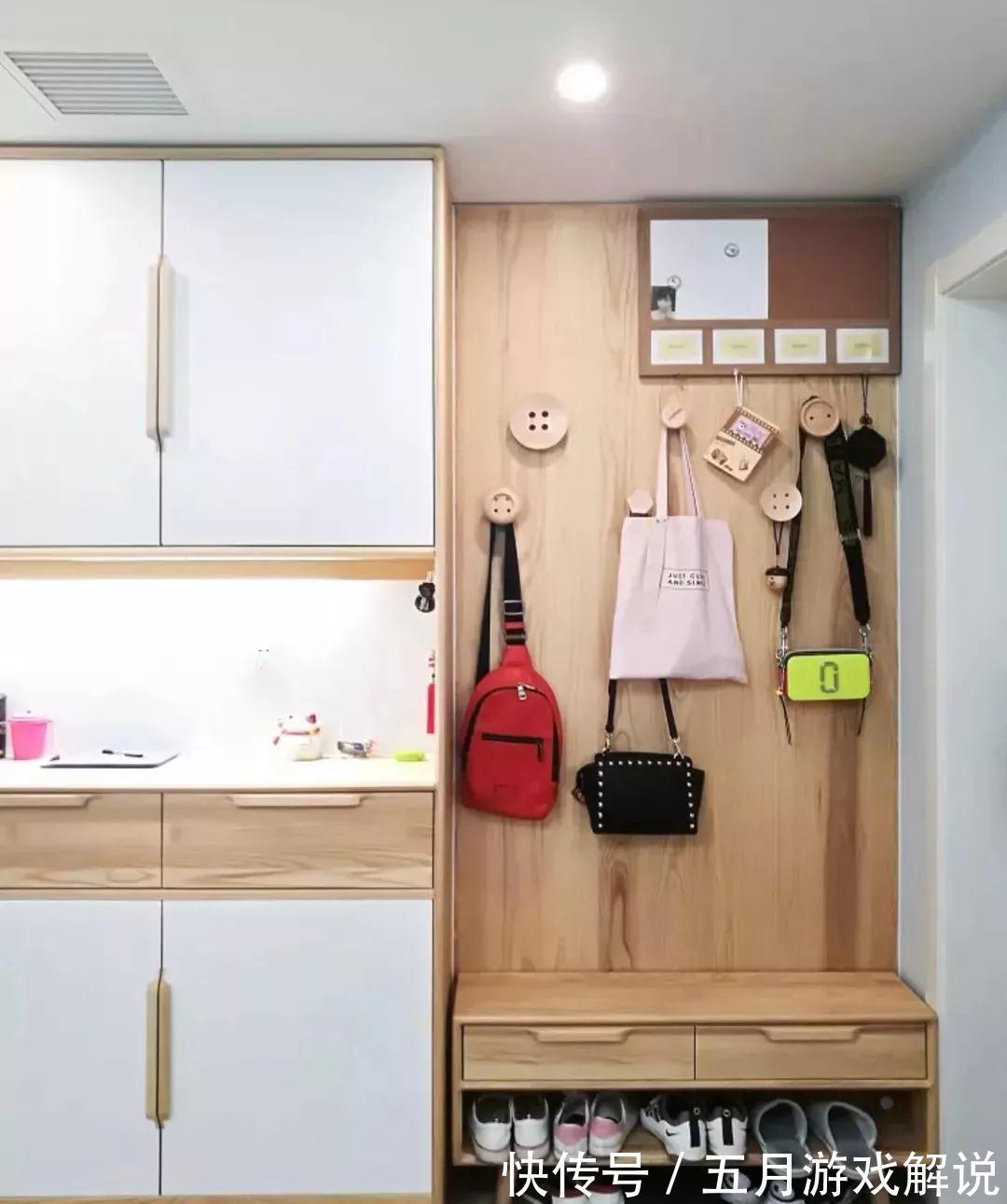 定制|新房的玄关鞋柜就该这么装，入门门面超实用大气，朋友看了超羡慕