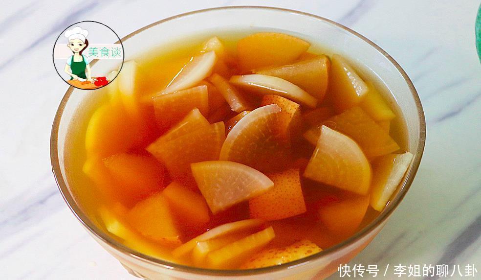 特别|萝卜雪梨糖水此做法,味道太棒了,润肺又止咳,大人小孩要多喝