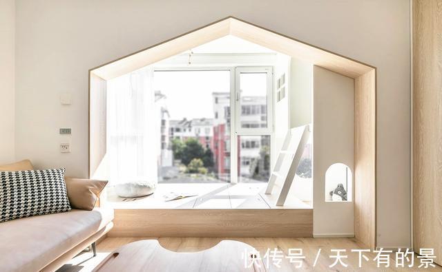 榻榻米|130㎡简约新房，阳台打造榻榻米+小树屋，四分离卫生间是最大亮点