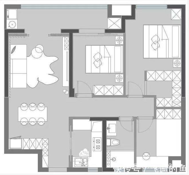 收纳|105m2三居是真正释放自我的地方