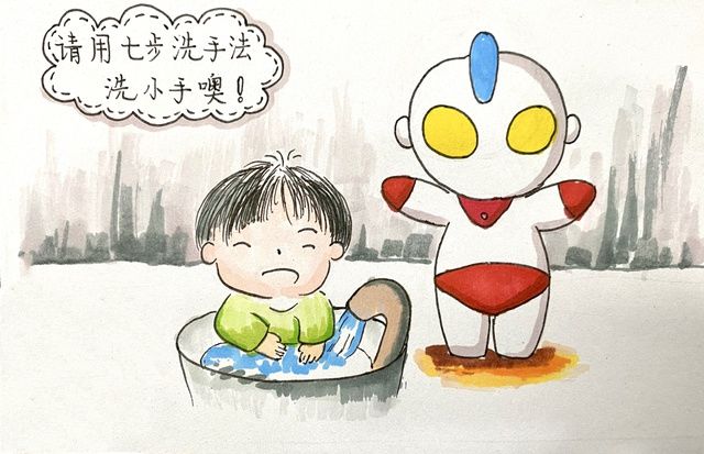 因为爱你|巾帼岗员原创系列漫画，“绿伢儿”大战新冠病毒