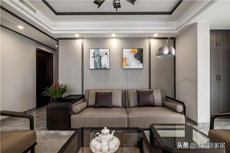 全景图|她,80后,二次装修选择现代中式,素雅沉稳大气的家,越看越中意