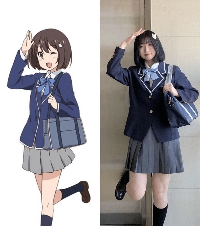 整体造型|动漫中的JK制服穿搭,毛利兰造型文艺范十足,网友:学到了