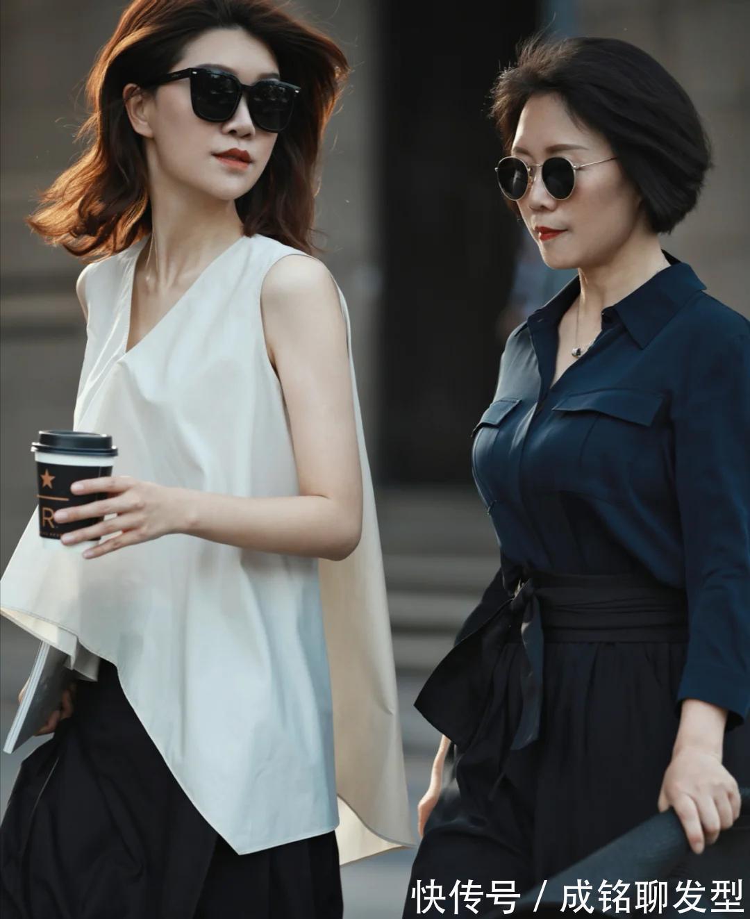 高雅|这对母女好似“姐妹花”，妈妈高雅女儿靓丽，优雅大气高级感满满