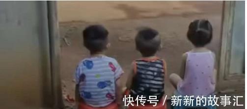 挖掘机|三个宝宝排排坐,乖乖看挖土机作业,宝宝为啥对挖土机情有独钟呢