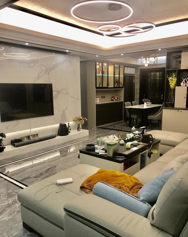瓷砖|他家大房子全屋装修花了57W，很漂亮，进屋就被迷住，真心羡慕