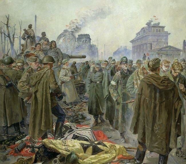 苏联|卫国战争历程如何?8张油画,苏联艺术家告诉你