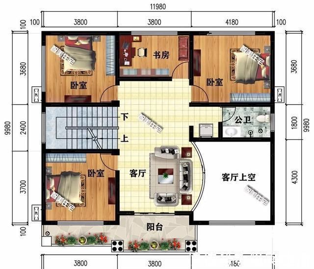 瓷瓦|简欧风格设计，面宽11米多的两栋农村别墅，网友们都说想盖一栋