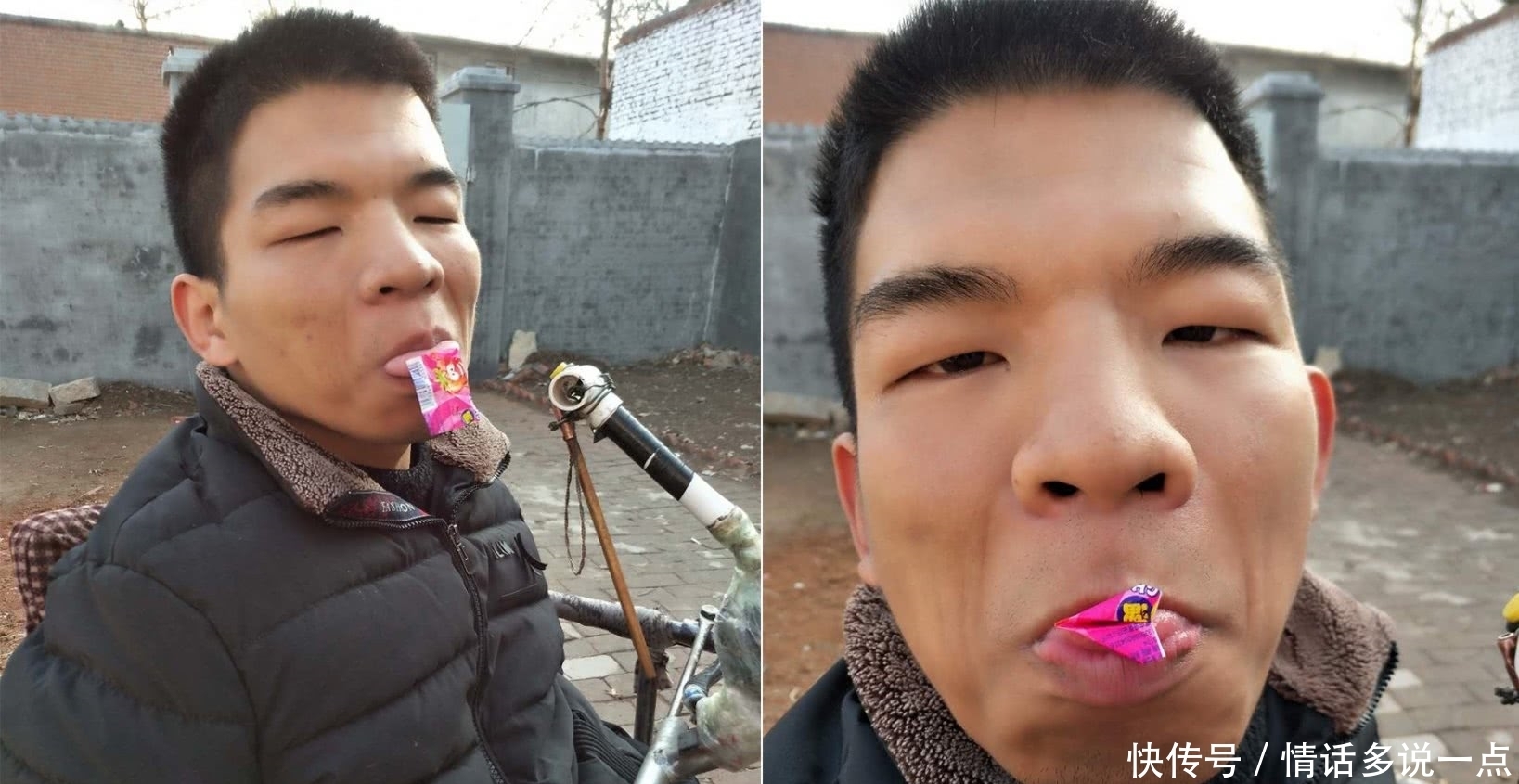 奇闻:脑瘫男孩的舌头给力,纸放在嘴里能变飞机,获得世界纪录