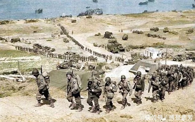 德军|彩色二战老照片:300万盟军强登诺曼底,希特勒末日就此到来