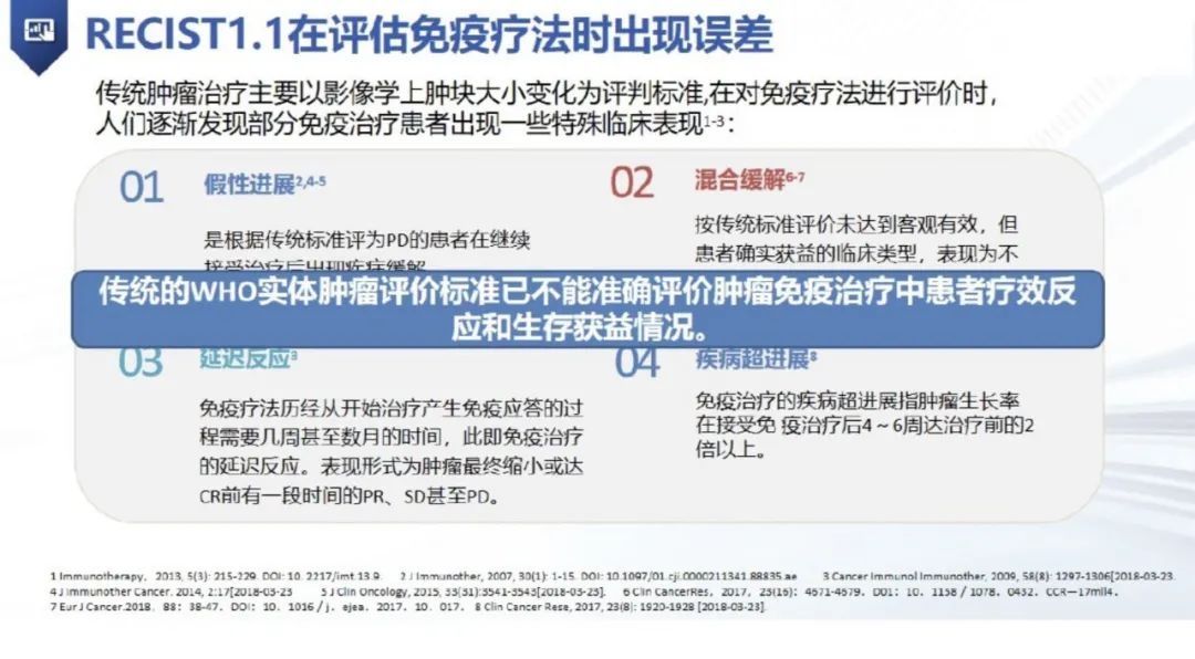 评价|iRECIST丨实体肿瘤免疫治疗疗效评价标准