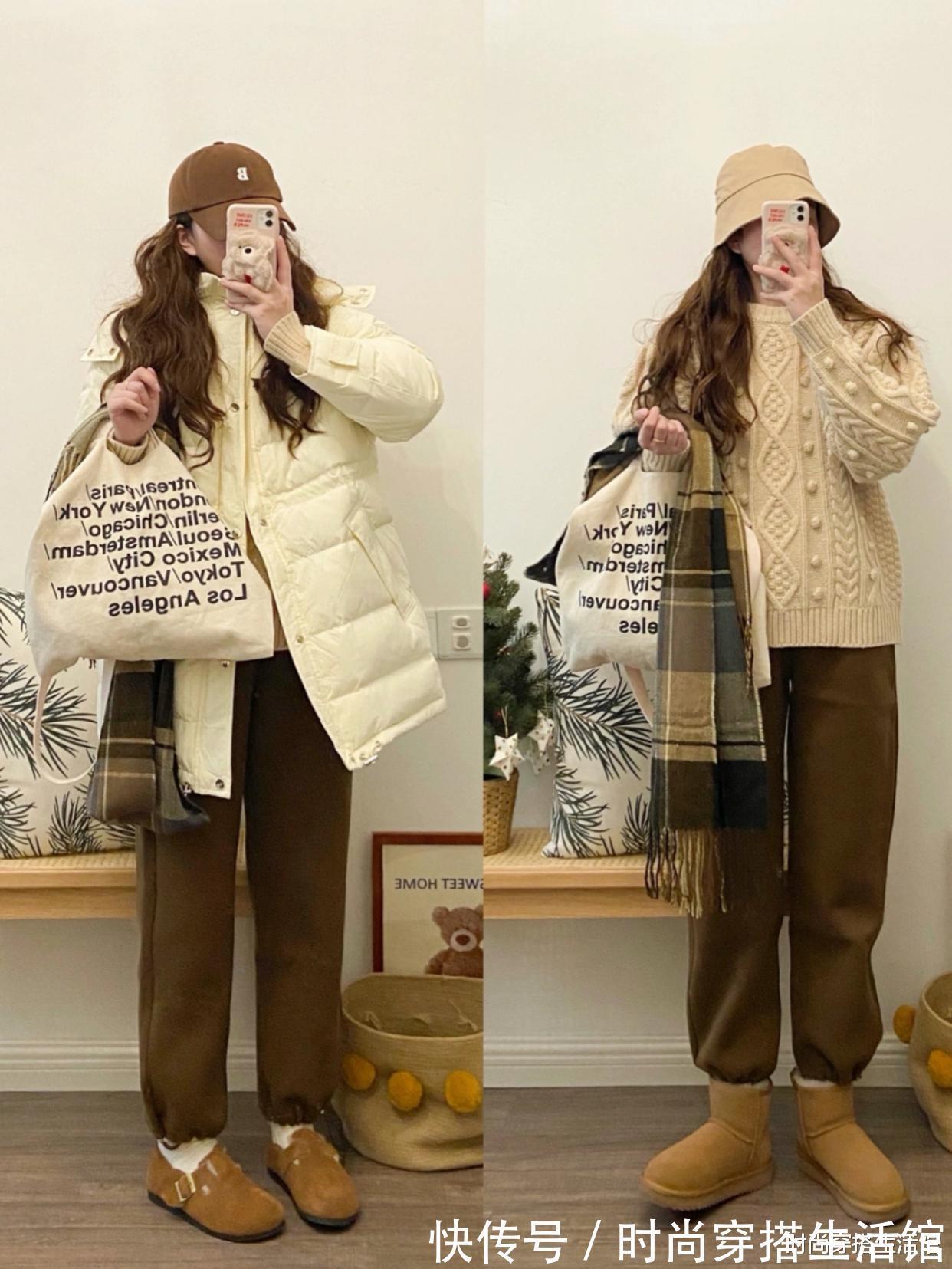 模板 这才是30+女人冬季穿搭模板,简约时尚又气质,照着穿就对了