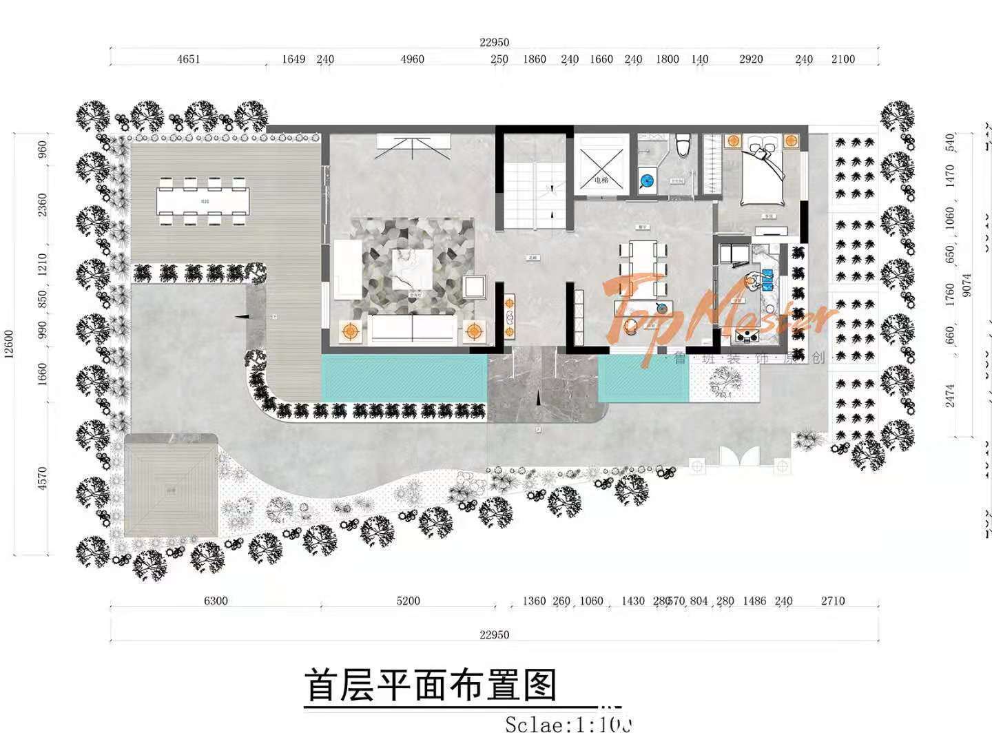 雍景湾|【鲁班装饰】雍景湾423㎡新中式，沉浸偏爱