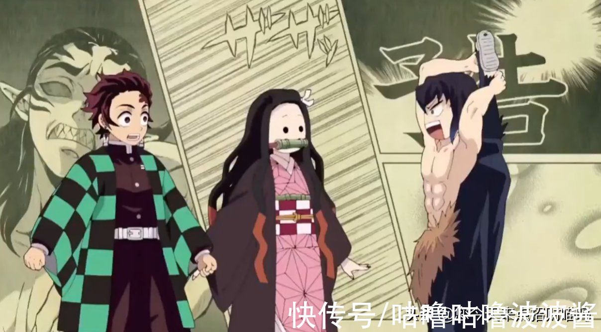 三小强|鬼灭之刃小剧场揭秘:三小强每天日常做什么,炭治郎头槌的秘密