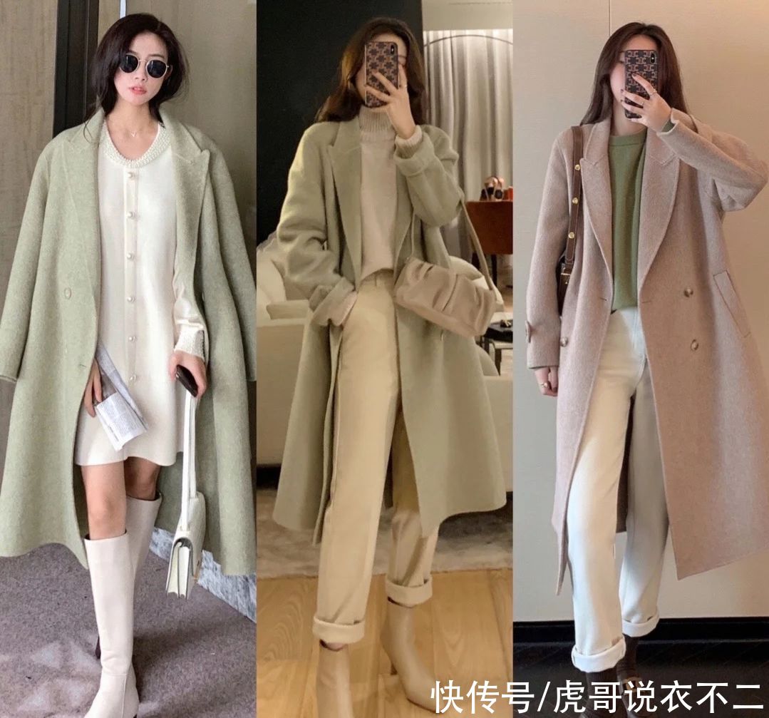 看了这么多韩系大衣look，还是她的穿搭最高级，简直是模板