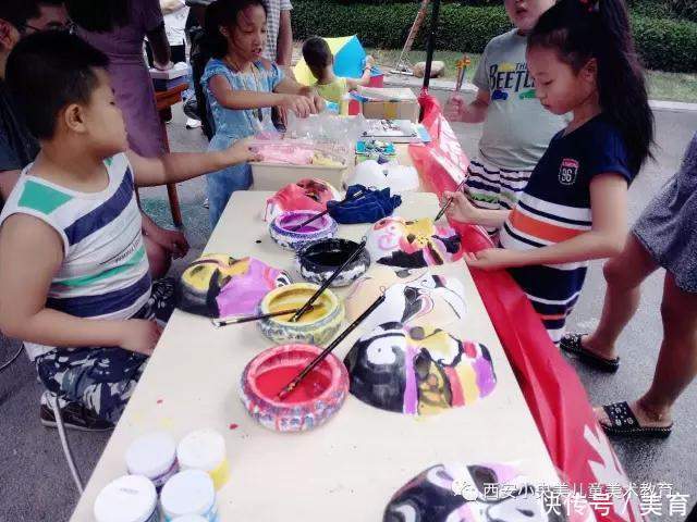 小央|小央美美术教育:DIY小手工,孩子们制作着各自奇思妙想的脸谱