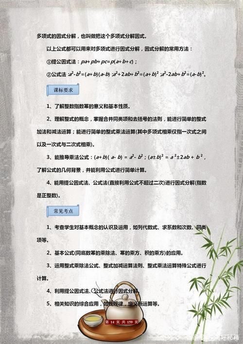 人手|考试中心：中考数学总复习知识归纳大全，建议初中生务必人手一份