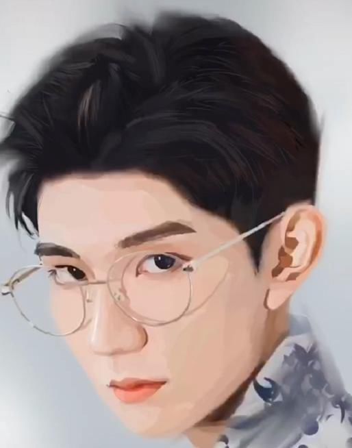 美术生|美术生手绘“王源”,第一眼看了想打人,看到成品秀儿快坐下