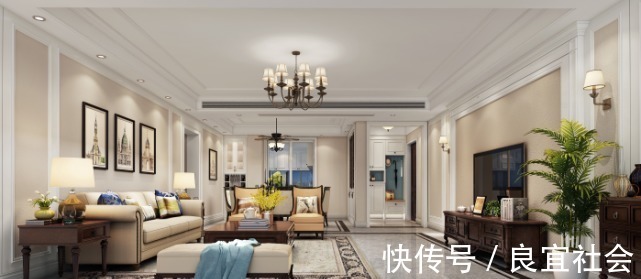 四居室|215平美式四居室,空气中都充满华美、绮丽、浪漫的气息