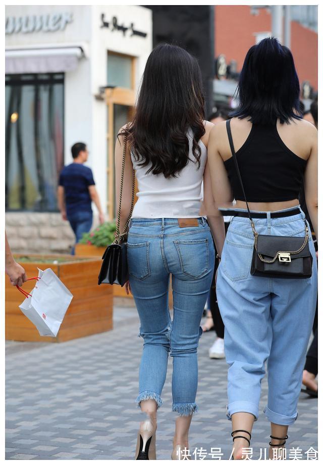街头 胖并没错, 街头美女的“收腰搭”很显瘦, 轻而易举成“小腰妖”