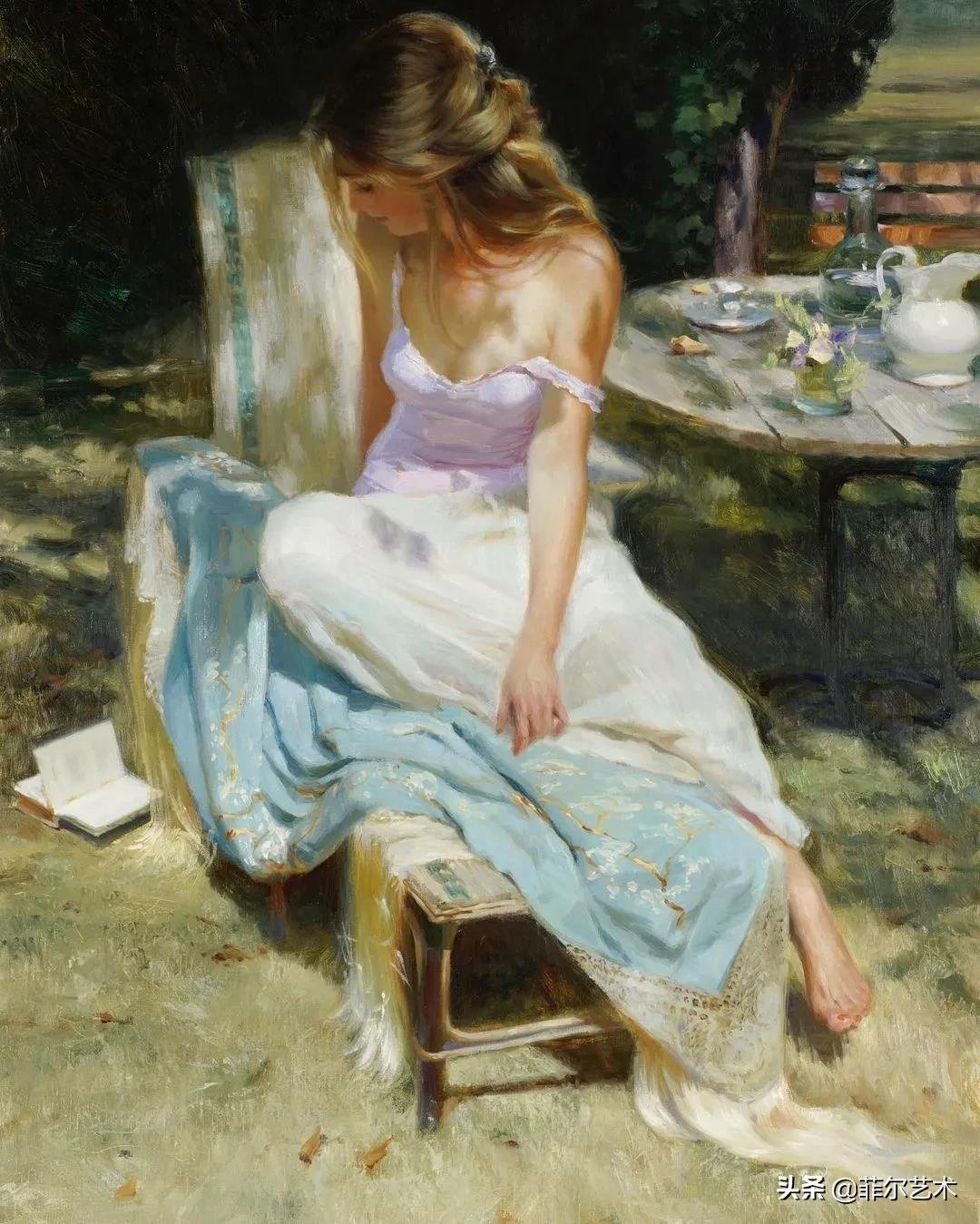 斯维尔德洛夫斯克$犹如花朵绽放,美得让人难忘~俄罗斯画家人物油画作品欣赏