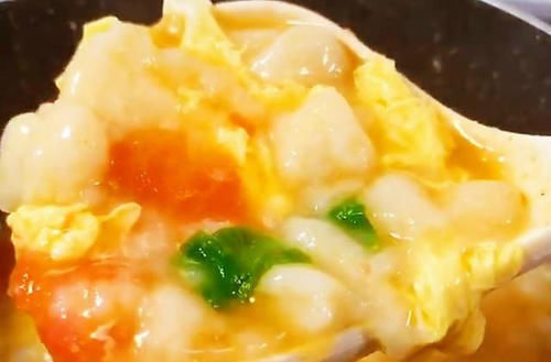 山药面疙瘩汤 营养美味 大人孩子都爱喝