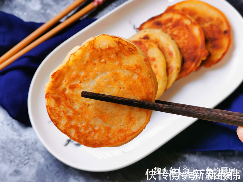 孩子最爱的早餐饼，早起10分钟就能做好，松软香甜真好吃