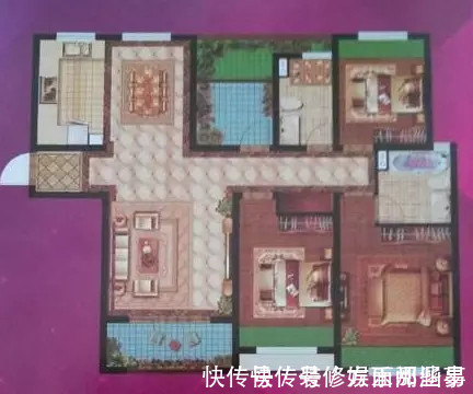 餐厅|106平现代风三居室,横木吊顶的走廊将休闲的乡村风味带到室内